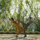 A high-kicking fight scene in Shang-Chi and the Legend of the Ten Rings.